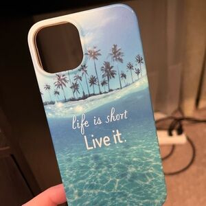 Iphone 13 Blue Tropical Phone Case